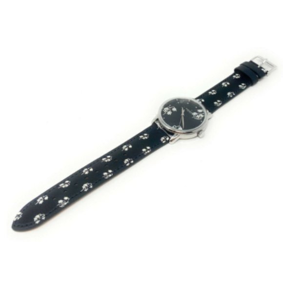 Coach Perry Black Floral Print Band Watch - Picture 2 of 5